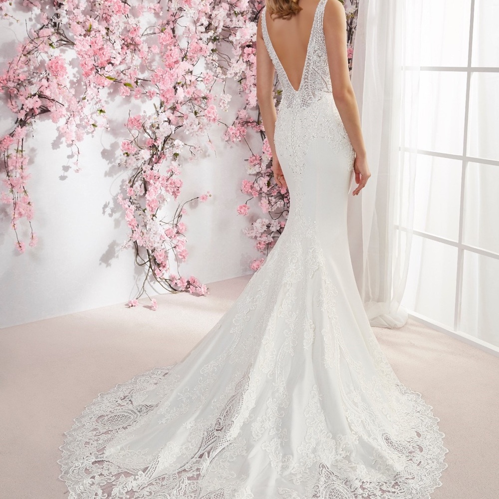 White Victoria Jane by Ronald Joyce wedding dress